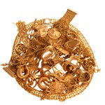 scrap gold jewelry including gold rings, gold watches and gold chains